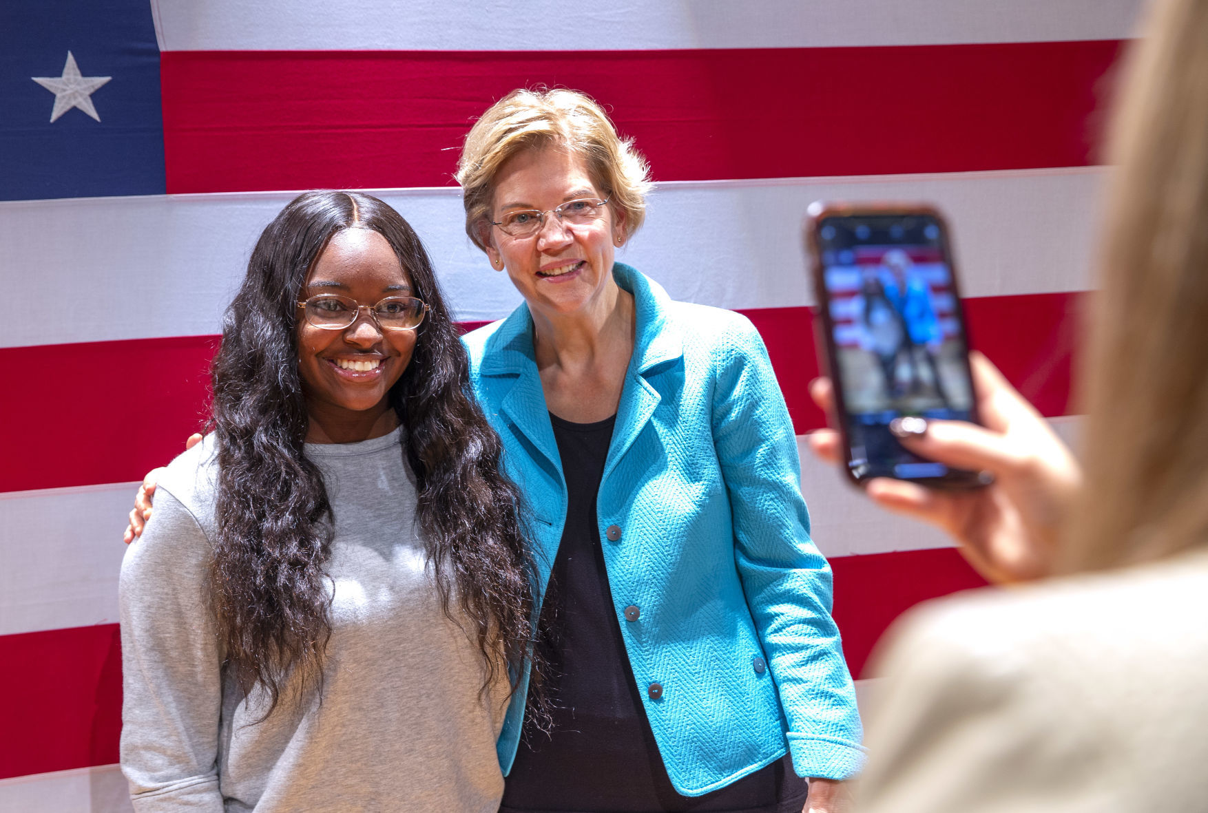 Democratic candidate Elizabeth Warren at NC A&T